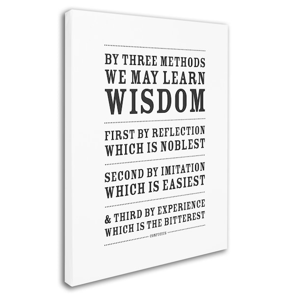 Megan Romo 'Three Ways To Wisdom III' Canvas Art,14x19